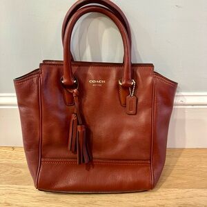 Coach Brown Leather Tote Bag